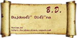 Bujdosó Diána névjegykártya